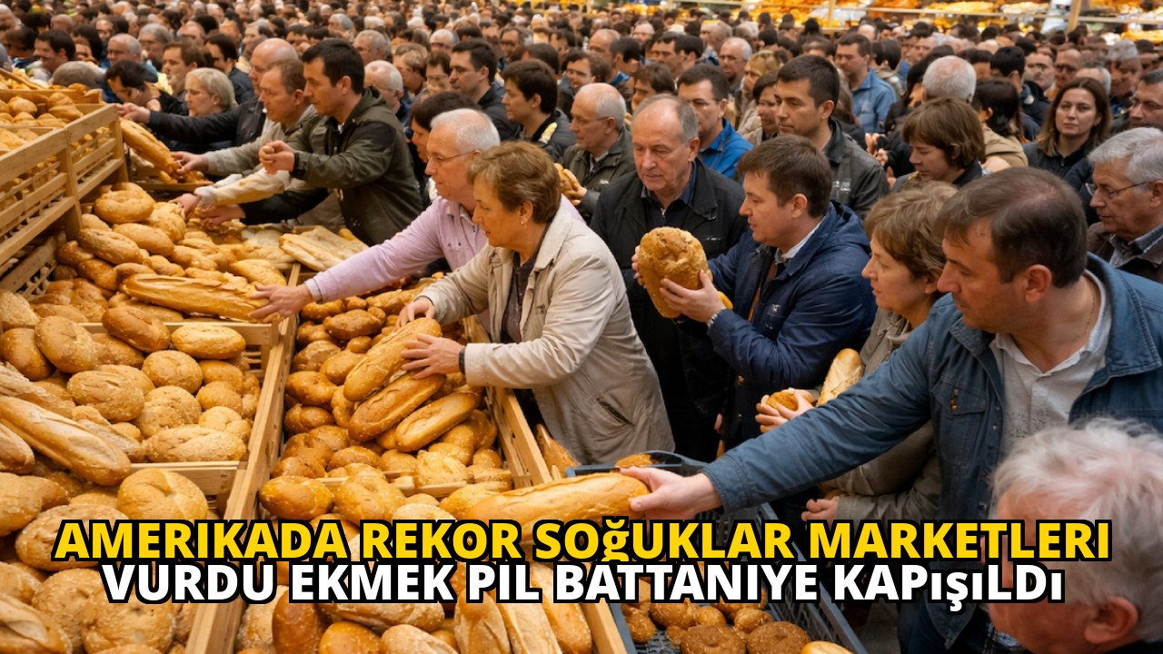 Amerikada rekor soğuklar marketleri vurdu ekmek pil battaniye kapışıldı