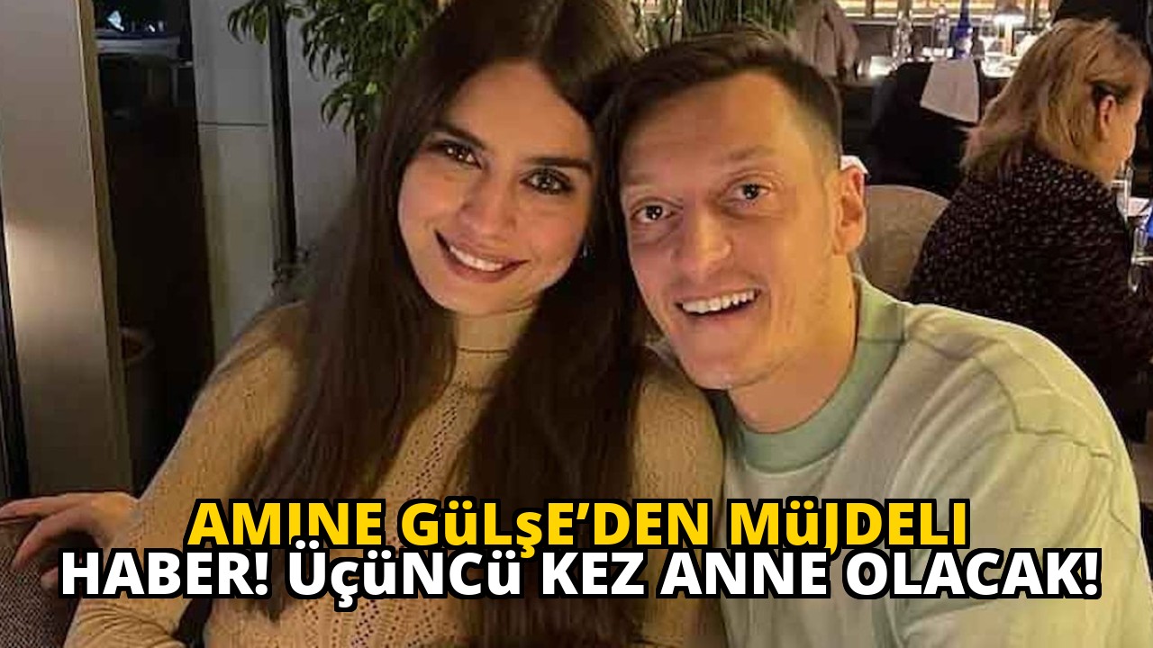 Amine Gülşe’den müjdeli haber! Üçüncü kez anne olacak!