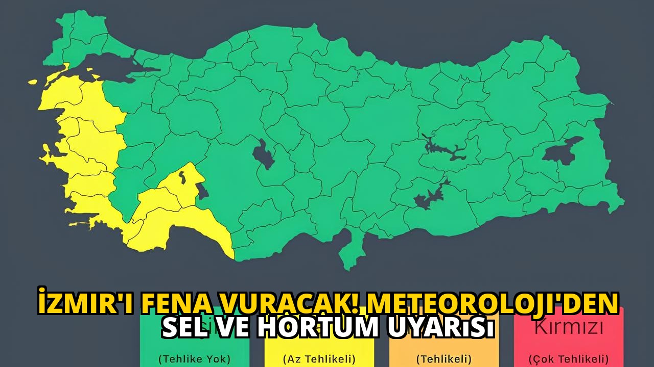 İzmir'i Fena Vuracak! Meteoroloji'den Sel ve Hortum Uyarısı