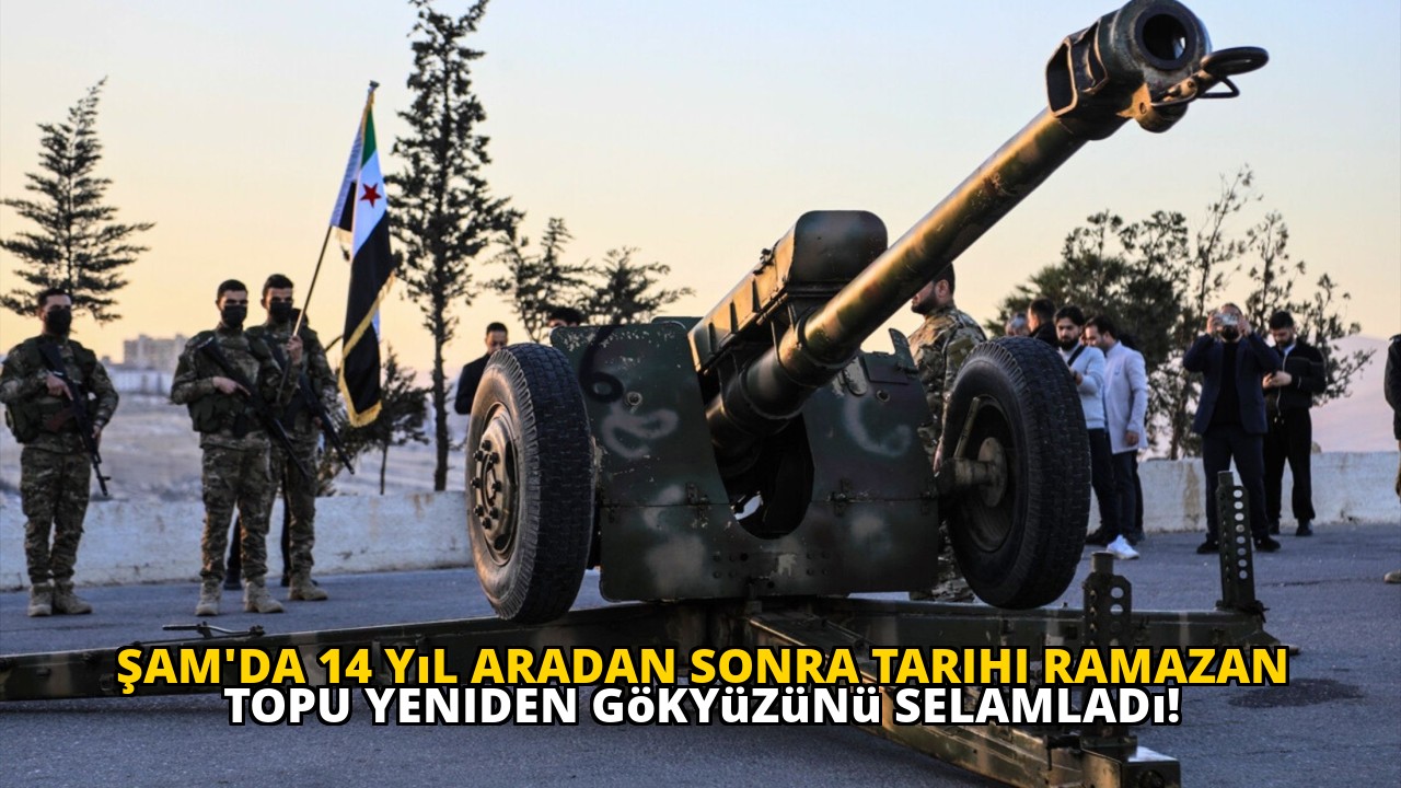 Şam'da 14 yıl aradan sonra tarihi ramazan topu yeniden gökyüzünü selamladı!