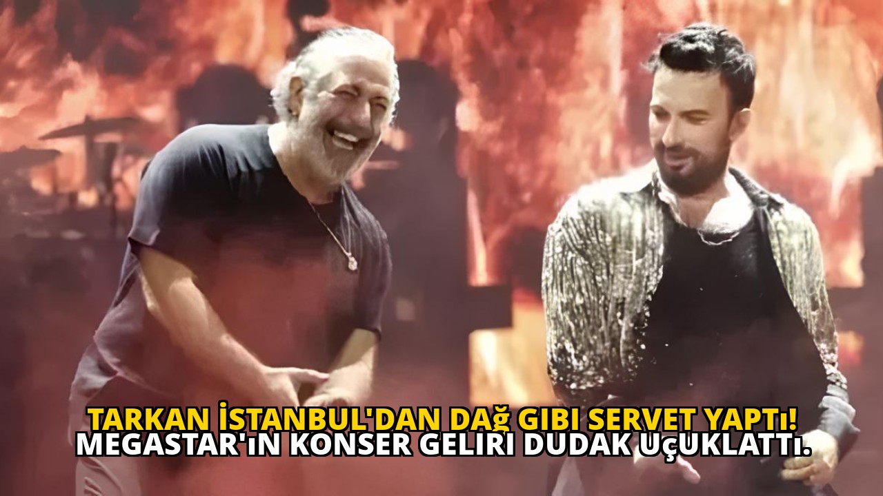 Tarkan İstanbul'dan dağ gibi servet yaptı! Megastar'ın konser geliri dudak uçuklattı.