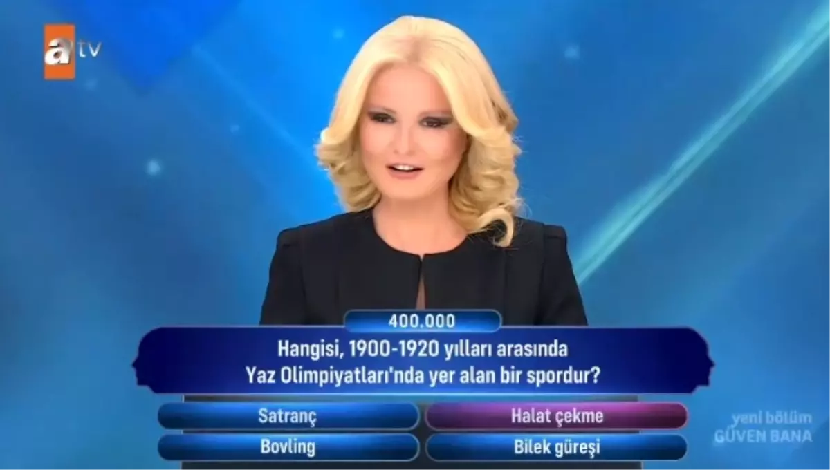 Atv'de 1 milyonluk ödül için bilgi yarışması: Güven stratejisiyle Olimpiyat dönemi sporu sorusu cevabı aranıyor.
