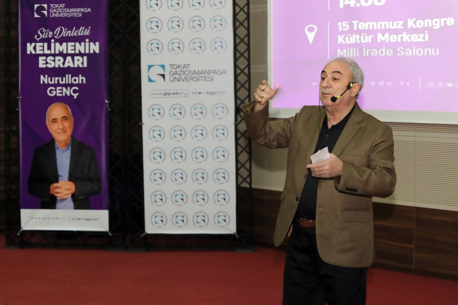 Tokat Gaziosmanpaşa Üniversitesi’nde “Kelimenin Esrarı” Dinletisi: Şiir ve Duyguların Buluşması