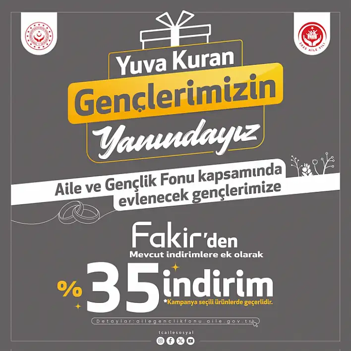 Fakir'den %35 indirim