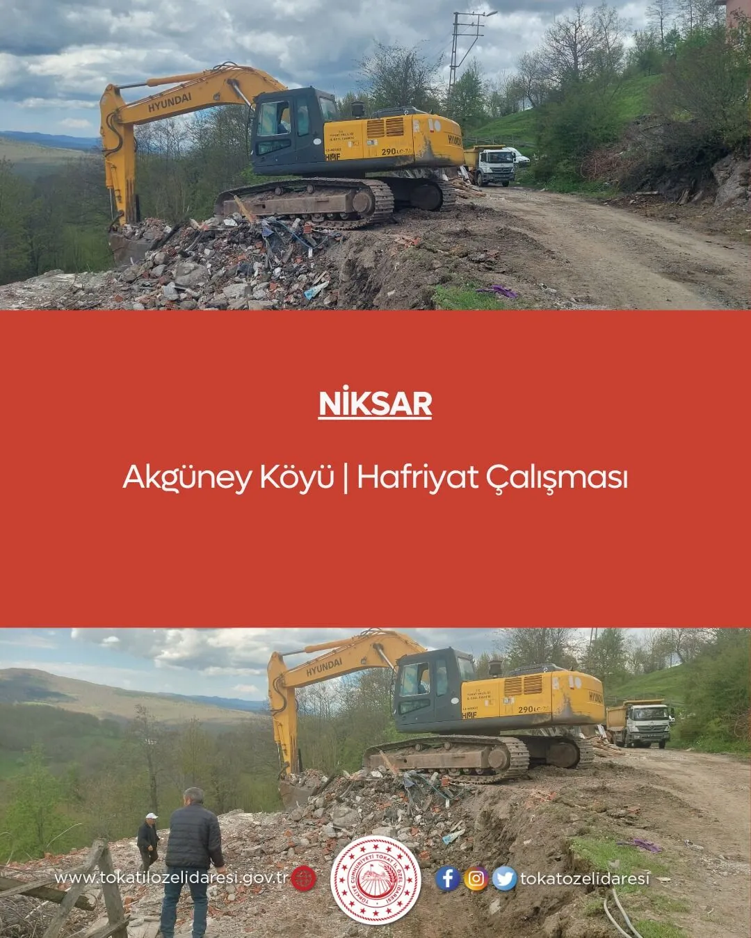 Niksar: Hastane Yoluna Parke Taş Döşendi