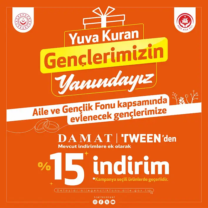 Damat Tween'den %15 İndirim