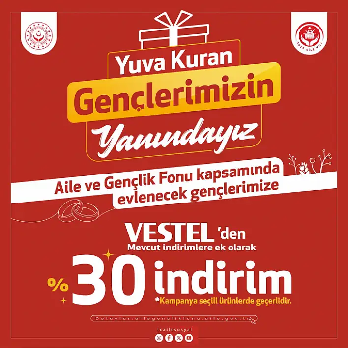 Vestel'den %30 İndirim