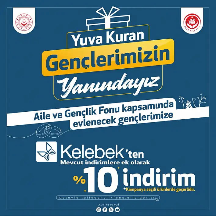Kelebek'ten %10 İndirim